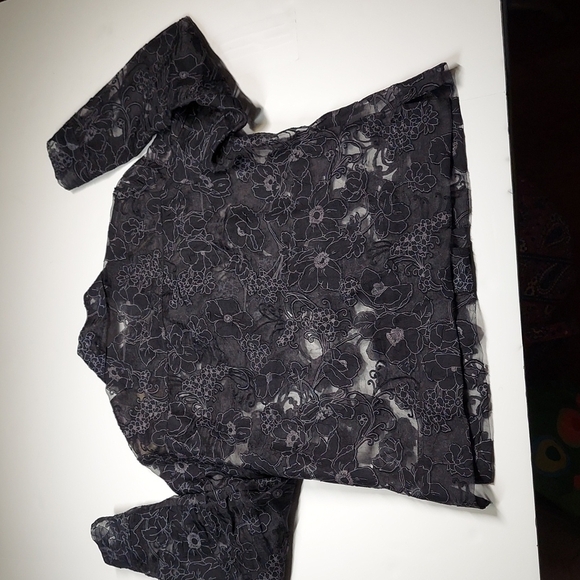 Erin London sheer Blouse  Size Small - Picture 6 of 9